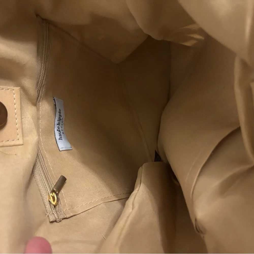 Haute Hippie Crochet Tote Bag with Pearl Accents - Picture 3 of 4